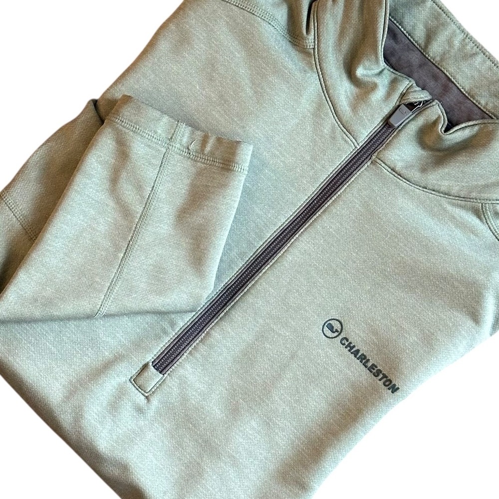 Vineyard Vines Jim Nantz Pullover‎ Men's XS Green Charleston Pullover 1/4 Zip